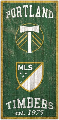 Fan Creations MLS Portland Timbers Unisex Portland Timbers Heritage Sign, Team Color, 6 x 12 in Saudi Arabia