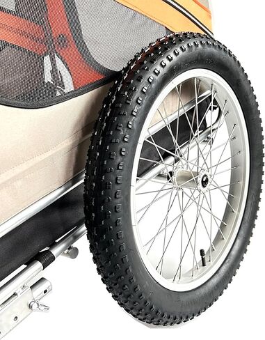 عجلات مقاس 20 × 3.0 بوصة من خلال المحور مع إطار لحامل المقطورة وعربة القطط وعربة الدراجات وعجلات البضائع مجموعة السفر تتضمن عجلتين in Kuwait