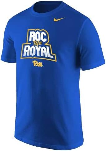 Nike Men's Pitt Panthers Blue ROC The Royal Core Cotton T-Shirt (as1, Alpha, l, Regular, Regular, Game Royal) in Saudi Arabia