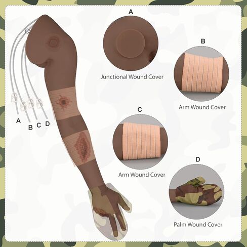 Wound Packing Arm Trainer, Wearable Haemorrhage Control Simulator for Tourniquet Training and Stop The Bleed Training-Dark in Saudi Arabia
