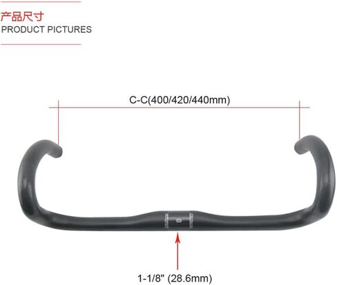 Alfa Pasca Carbon Road Bike Handlebar Aero Bike Drop Bars 31.8mm Carbon Handlebar Road Bars UD Matte 420mm Bicycle Drop Handlebar in Saudi Arabia
