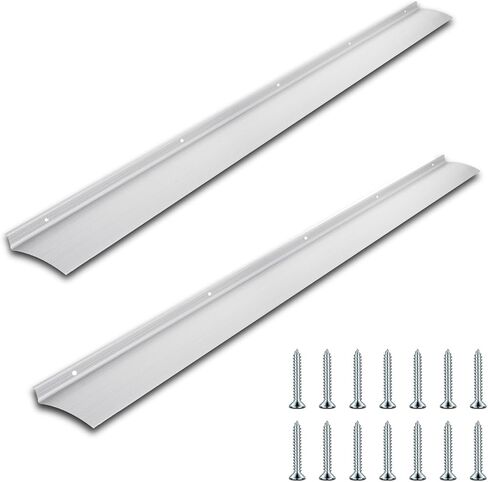 Door Rain Drip Guard, Aluminum Door Drip Cap Door Rain Guard, 40 Inch Drip Edge Flashing Door Rain Deflector Rain Diverter, Door and Window Rain Guards House, 2 Pcs in Kuwait