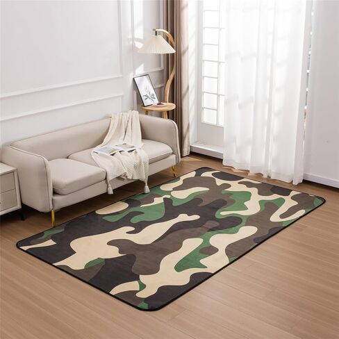 Meeting Story Kids rug Carpet play mat bedroom rug 5x8,Camo Area rug for boys kids playroom bedroom carpet(Green) in Saudi Arabia
