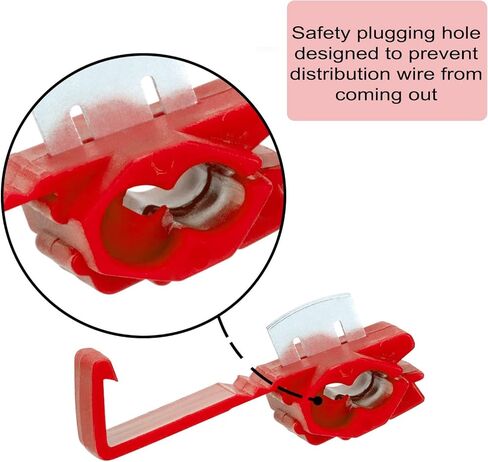 100 قطعة من موصلات كهربائية سريعة التوصيل من MUYI IDC 0.5-1.0 مم² تشغيل مزدوج أحمر أو صنبور 22-18 AWG (صنبور)، 18-14 AWG (تشغيل) موصل سلك بدون لحام in Kuwait