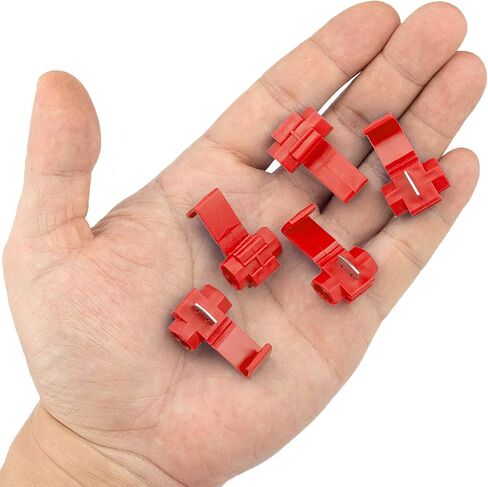 100 قطعة من موصلات كهربائية سريعة التوصيل من MUYI IDC 0.5-1.0 مم² تشغيل مزدوج أحمر أو صنبور 22-18 AWG (صنبور)، 18-14 AWG (تشغيل) موصل سلك بدون لحام in Kuwait