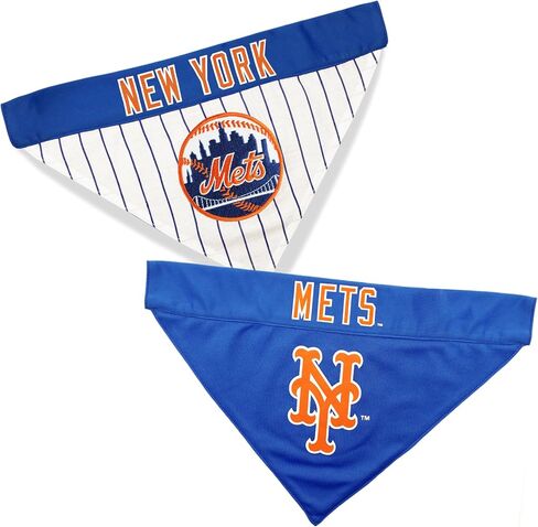 بيتس فيرست MLB نيويورك ميتس باندانا ذات وجهين مقاس XX-Large للكلاب والقطط. باندانا رياضية على الوجهين، شعار الفريق مطرز ممتاز، جميع فرق MLB متاحة in Saudi Arabia