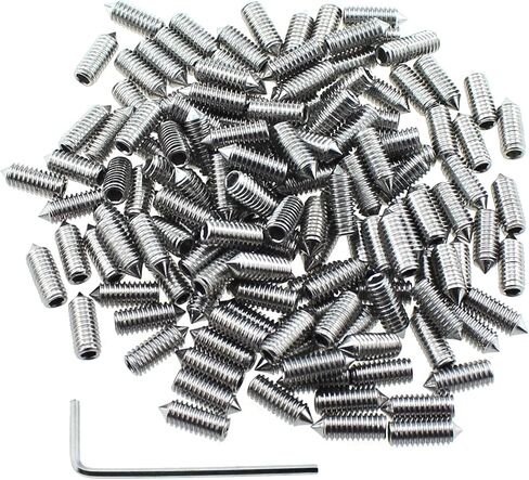 RLECS 150PCS M2x10mm Stainless Steel Pointed Set Screw Silver Cone Point Socket Head Cap Screw Suitable for Mechanical and Electronic Equipment and Building Facilities Connection in Saudi Arabia
