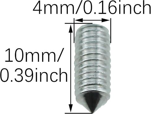 RLECS 150PCS M2x10mm Stainless Steel Pointed Set Screw Silver Cone Point Socket Head Cap Screw Suitable for Mechanical and Electronic Equipment and Building Facilities Connection in Saudi Arabia