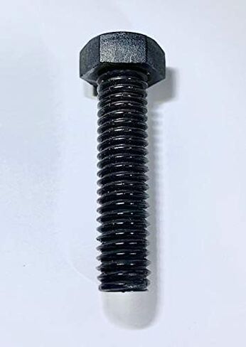 Small Parts 31C300HCSNB Hex Black Head Screw, Nylon, External Hex, 5/16"-18 Thread Size, 3" Long (Pack of 25) in Saudi Arabia
