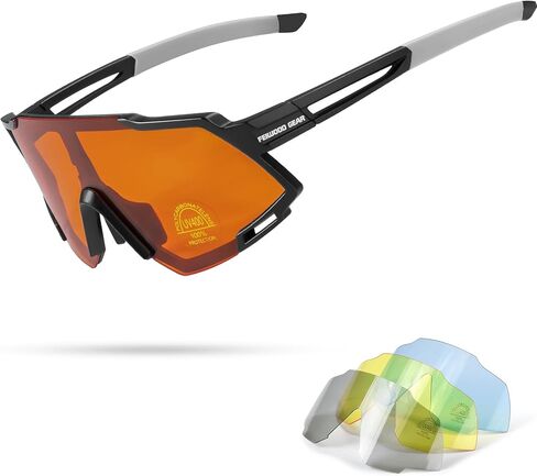 Photochromic Cycling Glasses MTB BMX Road Mountain Bike Eyewear w/4 Swap Lenses UV400 in Saudi Arabia