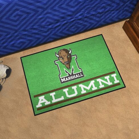 FANMATS 32961 NCAA - سجادة بداية جامعة مارشال - 19 بوصة. × 30 بوصة. حصيرة المبتدئين للخريجين| سجادة ديكور المنزل لمحبي الرياضة وبساط خلفي in Saudi Arabia