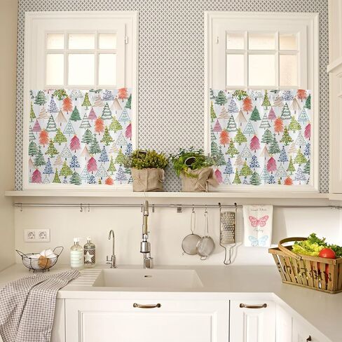 Kitchen Curtains and Valance Set, Harvest Fall Curtain Valance and Tier Rod Pocket Window Curtain Tiers for Bedroom Bathroom 3 Piece Curtain 24 Inch Length Thanksgiving Pumpkin Maple Leaf in Saudi Arabia