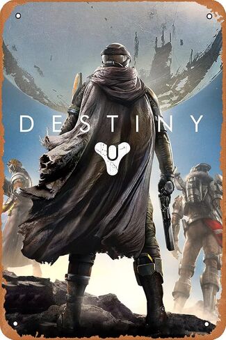 Destiny Game Poster Video Game Tin Sign Vintage Style Wall Plaque Decoration 8x12 inch in Saudi Arabia