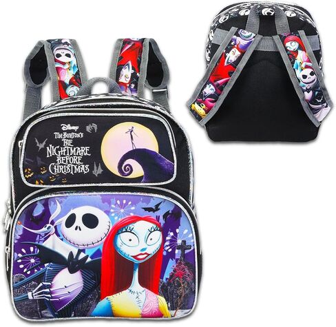 Disney Nightmare Before Christmas Mini Backpack for Girls - Bundle 12" Jack Skellington Backpack with Front Pocket Plus Stickers, Water Bottle, More | Jack and Sally Backpack in Saudi Arabia