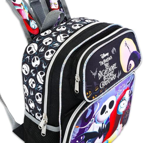 Disney Nightmare Before Christmas Mini Backpack for Girls - Bundle 12" Jack Skellington Backpack with Front Pocket Plus Stickers, Water Bottle, More | Jack and Sally Backpack in Saudi Arabia