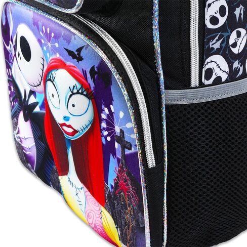 Disney Nightmare Before Christmas Mini Backpack for Girls - Bundle 12" Jack Skellington Backpack with Front Pocket Plus Stickers, Water Bottle, More | Jack and Sally Backpack in Saudi Arabia