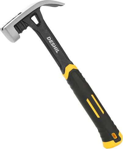 16OZ Claw Hammer with Fiberglass Handle, Drop Forged Claw Hammer, All Purpose Hammer, Smooth Face, Shock-Absorbing Grip in Kuwait