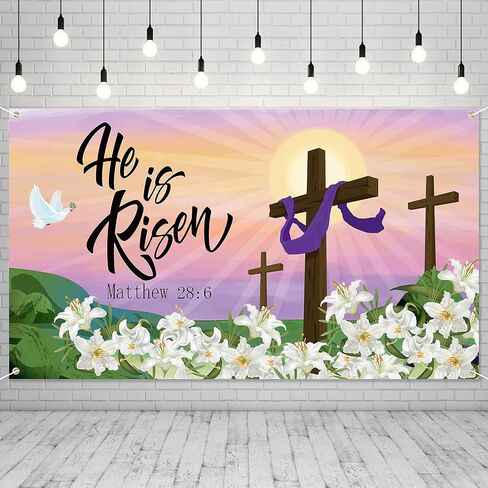 ANGOLIO Extralarge With God All Things Are Possible Spring Christian Backdrop Banner Decorations Spring Flower Butterfly Religious Bible Cross Background Supplies for Home Office Background Wall Decor in Saudi Arabia