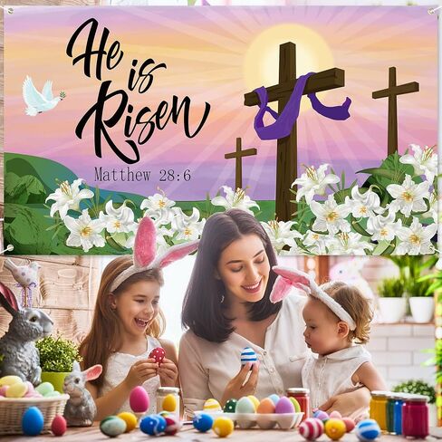 ANGOLIO Extralarge With God All Things Are Possible Spring Christian Backdrop Banner Decorations Spring Flower Butterfly Religious Bible Cross Background Supplies for Home Office Background Wall Decor in Saudi Arabia