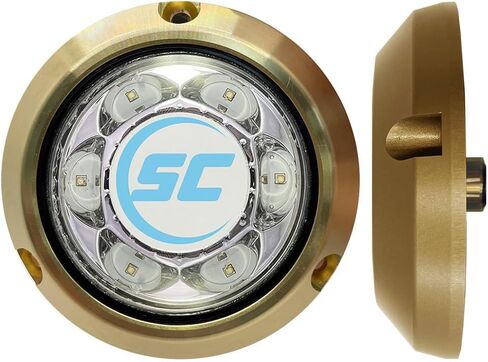 SC3 3" Bronze LED Underwater Boat Light - Color-Changing (RGBW) - 24 Watts - Tempered Glass Lens in Saudi Arabia