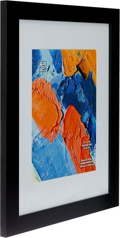 Kiera Grace Matted Classic Langford Picture Frame, 11" x 14", Black in Kuwait