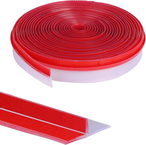 Orghtin T-Shaped Silicone Seal Strip, Clear Door Sealer Weather Stripping Door Seal Strip, 20Ft Door Draft Stopper for Side of Door in Saudi Arabia