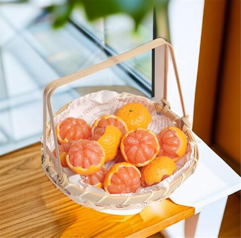 6 قطع من فاكهة اليوسفي الاصطناعية محاكاة فاكهة نابضة بالحياة لتزيين المنزل والمطبخ in Kuwait