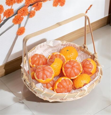 6 قطع من فاكهة اليوسفي الاصطناعية محاكاة فاكهة نابضة بالحياة لتزيين المنزل والمطبخ in Kuwait