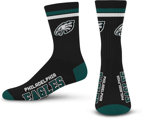FBF - NFL 2 Stripe Adult Team Logo Crew Dress Socks Footwear for Men & Women Game Day Apparel Size X-Large XL Extra Large in Saudi Arabia