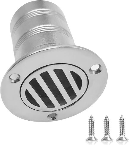 2 inch (50mm) Boat Deck Drain Marine 316 Stainless Steel Yacht Boat Floor Drain Scupper for 50MM Inner Diameter Pipes with Screws in Kuwait