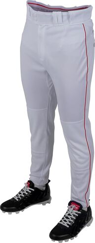 Rawlings Men's Pro 150 Series Baseball Pant | Jogger Fit | Youth Sizes | Solid & Piped Options in Saudi Arabia