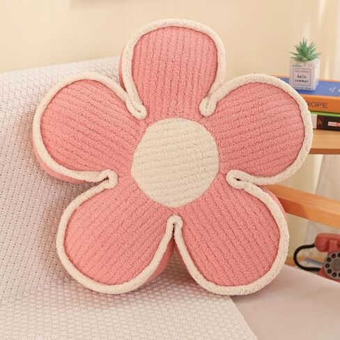 Menoeceus Sage Green Flower Pillow Flower Shaped Throw Pillow Floor Pillow Flower Decorative Throw Pillow Cute Flower Seating Cushion for Couch Bed Chair(Green,15.7") in Saudi Arabia