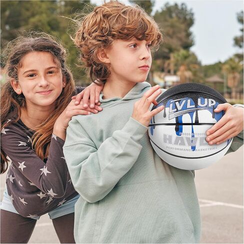 LVL Up Havoc Series Basketball Bundle - Premium Composite Leather That Provides Extra Grip and Control, Deep Channel Construction Ideal for Outdoor Streetball Games, Includes Pump and Needle in Saudi Arabia