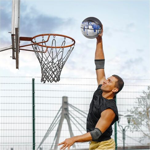 LVL Up Havoc Series Basketball Bundle - Premium Composite Leather That Provides Extra Grip and Control, Deep Channel Construction Ideal for Outdoor Streetball Games, Includes Pump and Needle in Saudi Arabia