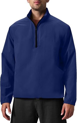 Men's Lightweight Quarter Zip Pullover-Casual Sweatshirt Athletic Track Jackets Cycling Golf for Men with Pockets in Saudi Arabia