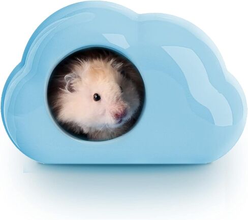 BUCATSTATE Hamster Hideout Ceramic, Mushroom Shape Hamster House and Habitats Cool Bed Ideal for All Season Dwarf Hamster Gerbil Mice Golden Bear (Brown-Large) in Saudi Arabia