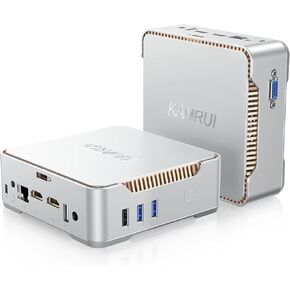 KAMRUI GK3PLUS كمبيوتر صغير 16 جيجابايت DDR4 1 تيرابايت SSD، الجيل الثاني عشر Intel Alder Lake-N95 (حتى 3.40 جيجا هرتز) كمبيوتر مكتبي صغير، يدعم 2xHMDI+VGA 4K شاشة ثلاثية للمدرسة/المنزل/المكتب