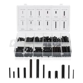 ABN Roll Pin Assortment 245-Piece Set – Pinning Kit, Pins for Small Machine Projects
