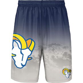 FOCO Los Angeles Rams Gradient Big Logo Training Short - Mens Medium