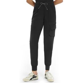 Medical Scrub Pants for Women — Mid Rise Jogger Pants with Yoga Waistband, 4-Way Stretch, Anti-Wrinkle & 8 Pockets