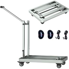 NGB Folding Hand Truck,Heavy Duty Dolly Cart Made of 100% Heavy Duty Stainless Steel, 500 Lbs Capacity,Transport and Moving in Luggage, Travel, Automobiles, Mobility, Office Us,Warehouse,Dolly Cart.