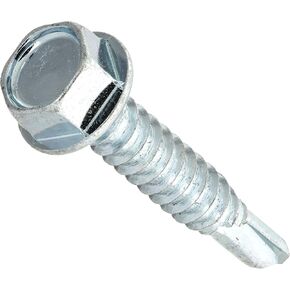 47225 1/4-14-Inch x 1-1/4-Inch Washer Head Self Drilling Screw, 1-Pound, zinc