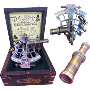 DOLCHI Maritime Navigator Sextant: إصدار قديم، نحاس عتيق، أداة ملاحة سماوية للبالغين والطلاب in Kuwait