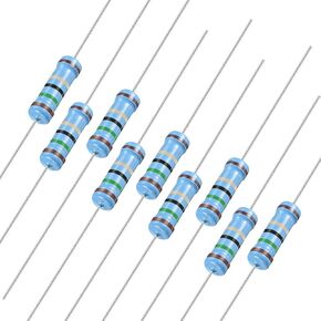 uxcell 100Pcs 15 Ohm Resistor, 3W 1% Tolerance Metal Film Resistors, Lead, 5 Bands for DIY Electronic Projects and Experiments