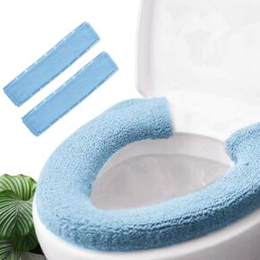 2pcs Toilet-seat cushion Warmer Cover – Toilet seat cover Pads plush warm thick Bathroom Warmer 2pcs Gray