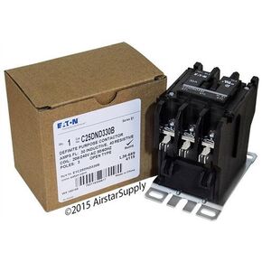 Replacement for Square D 8910DPA33V09 - Replaced by Eaton/Cutler Hammer C25DND330B 50mm DP Contactor, 3-Pole, 30 Amp, 240 VAC Coil Voltage