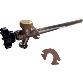 1 Piece XFITTING Anti-Siphon Frost Free Sillcock 10", 1/2" Pex x 3/4" GHT Valves, Pex B Crimp Version Sillcock, 1 Pack