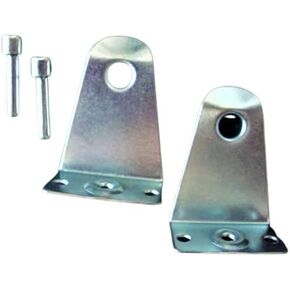 (2 Pairs) 2" Horizontal Blinds Metal Hold Down Brackets.