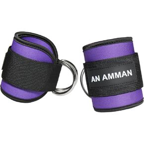 Glute Kick Back Ankle Strap for Cable Machine - Leg Cuffs Working Out Bands - Gym Attachments Equipment - AM003