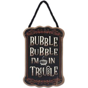 Open Road Brands Disney Hocus Pocus I Put a Spell On You Hanging Wood Wall Decor - Spooky Sanderson Sisters Sign for Halloween Decorating
